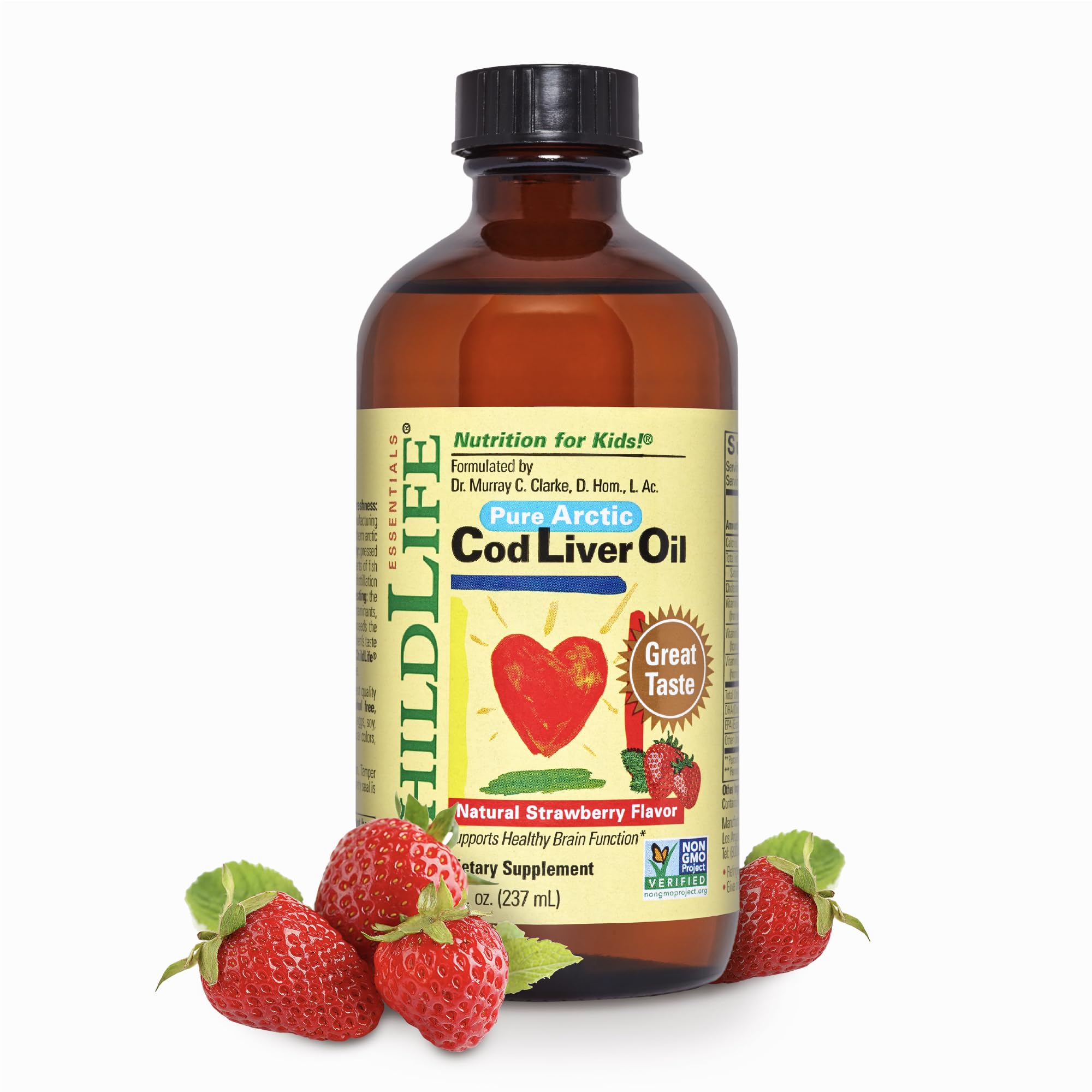 ChildLife Essentials aceite higado bacalao, gotero para dosis diaria suave.