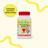 CHILDLIFE ESSENTIALS iconos DHA y luteína para desarrollo y visión en niños.