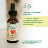 Gotas medidoras de CHILDLIFE ESSENTIALS Echinacea para niños con dosis claras