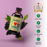 CHILDLIFE ESSENTIALS First Defense, bayas de saúco: antioxidantes para la salud respiratoria.