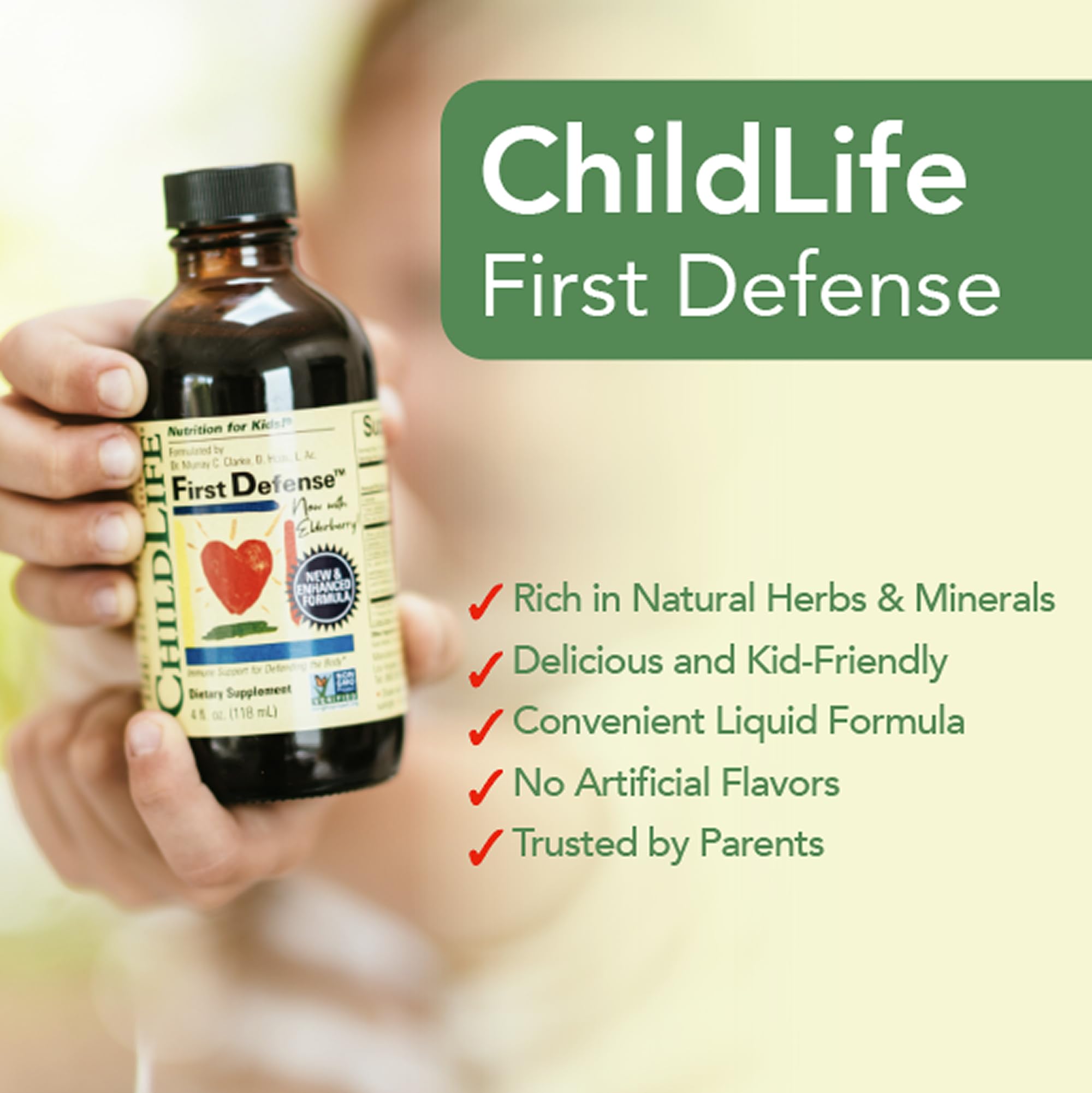 CHILDLIFE ESSENTIALS First Defense niño: forma líquida para apoyo diario.