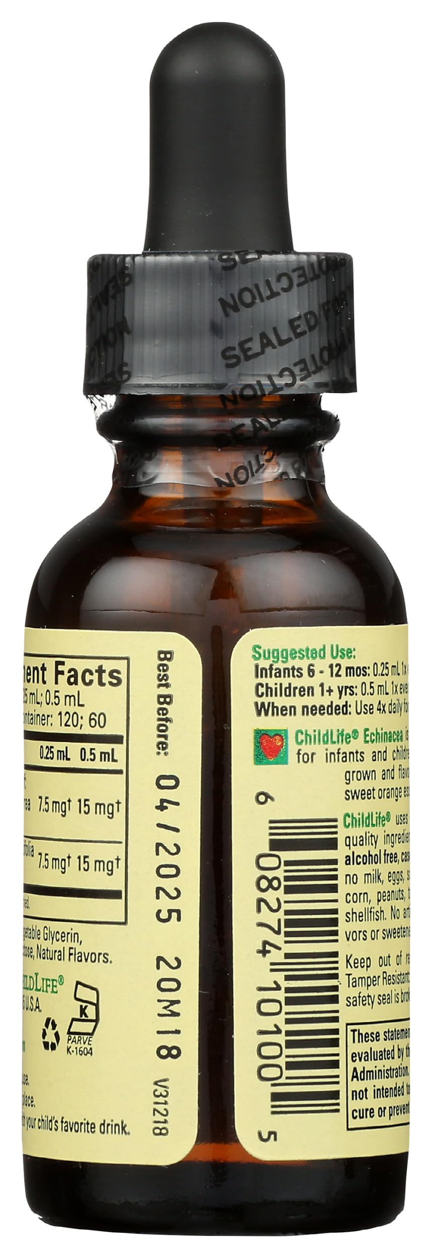 CHILDLIFE ESSENTIALS gotero para dosis precisas de Echinacea