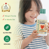 CHILDLIFE ESSENTIALS envase con ingredientes naturales, sin colorantes artificiales.