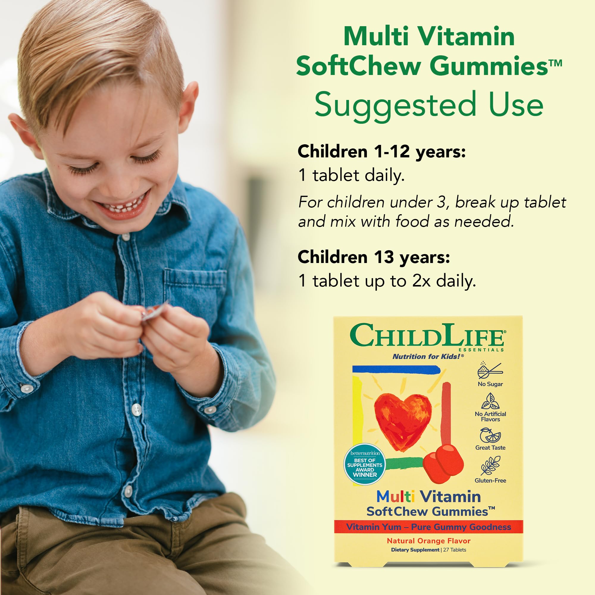 CHILDLIFE ESSENTIALS: uso diario sencillo, complemento energético para niños.