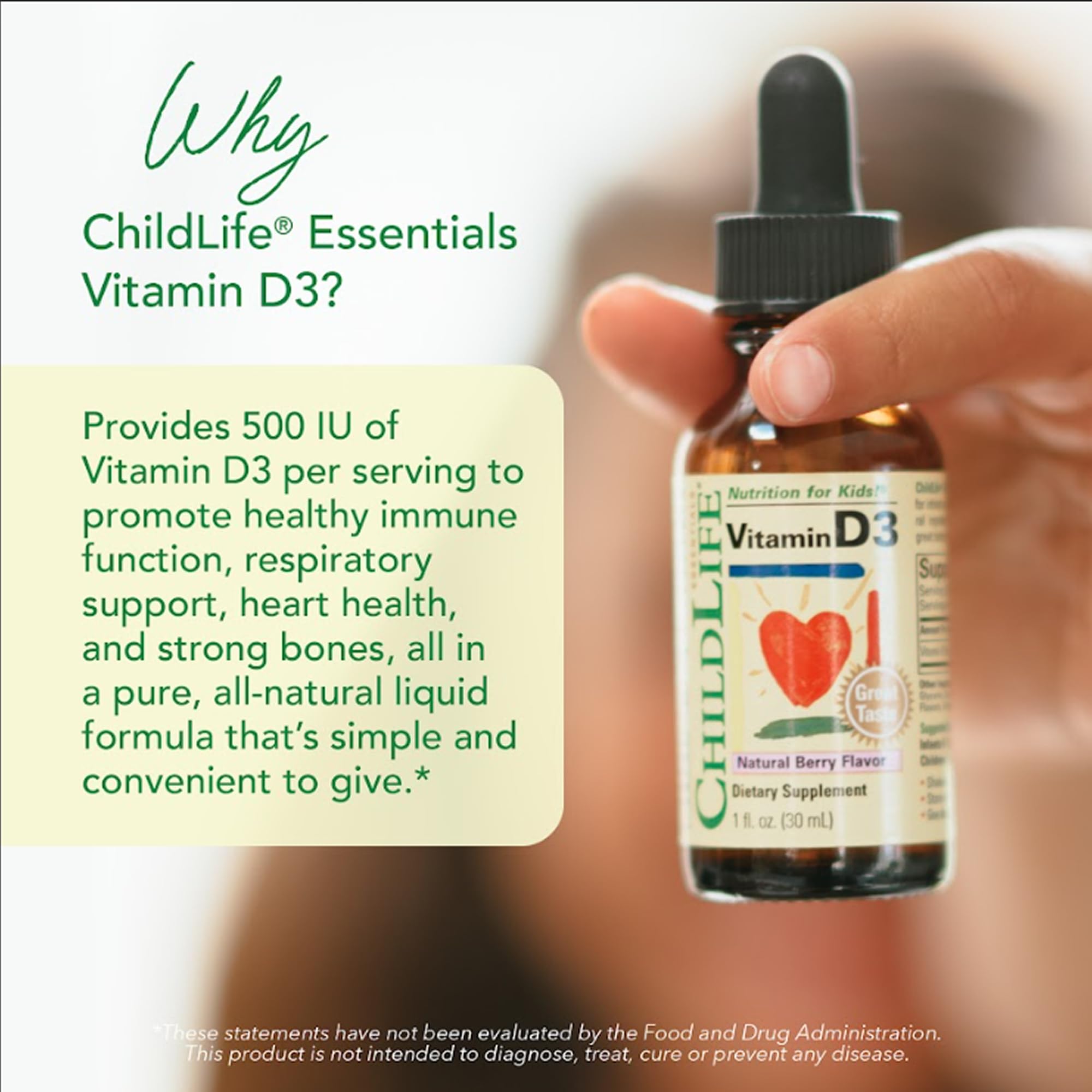 CHILDLIFE ESSENTIALS Gotas de sabor frambuesa para niños.