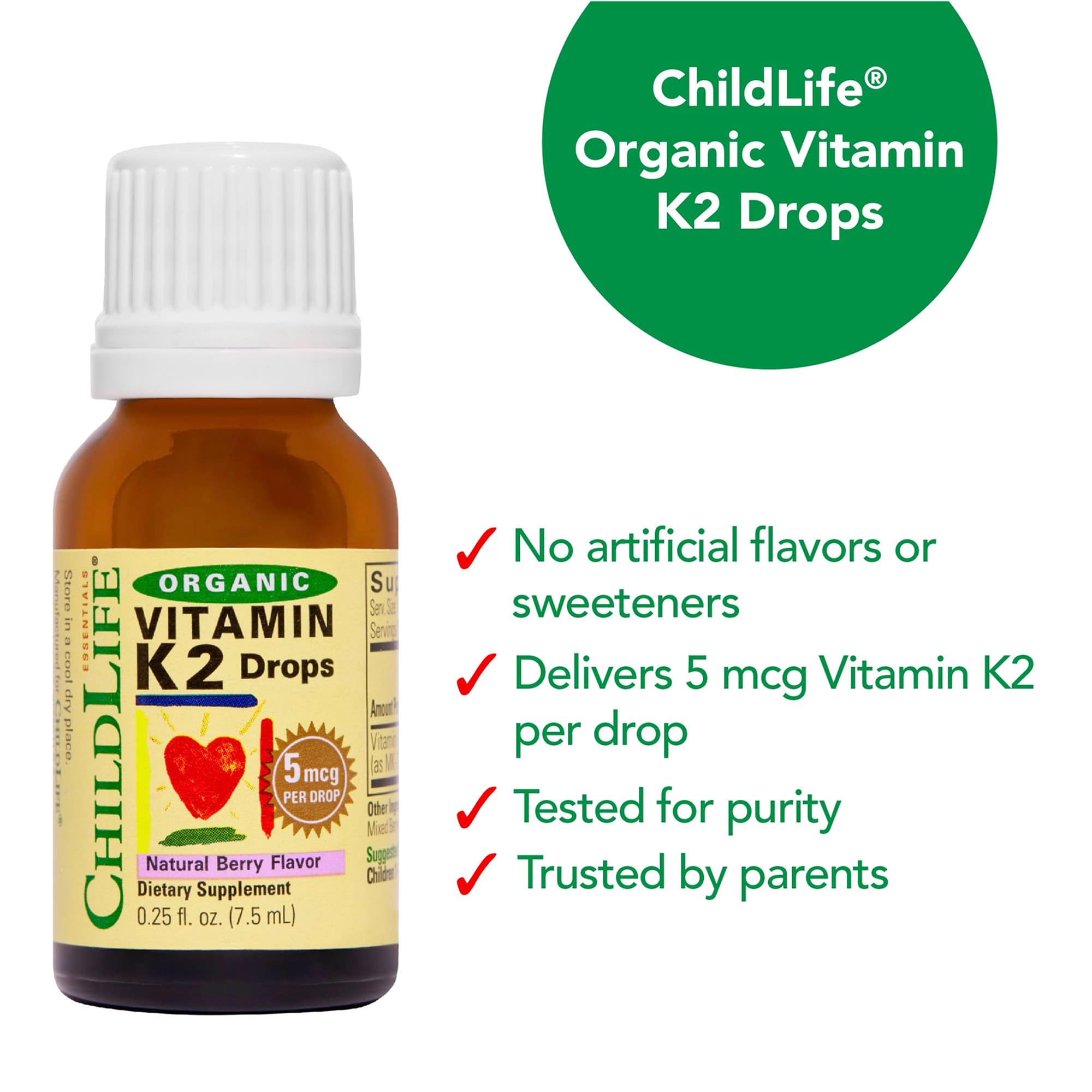 Sabor frambuesa de CHILDLIFE ESSENTIALS K2, experiencia agradable.