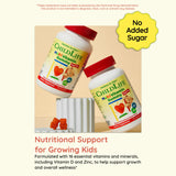 CHILDLIFE ESSENTIALS sabor natural de fresa, sin azúcar añadidos.