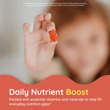 CHILDLIFE ESSENTIALS etiqueta sin azúcar para opción más ligera en la dieta infantil.