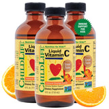 CHILDLIFE ESSENTIALS Vitamina C líquida para niños, bote práctico para dosis diarias.