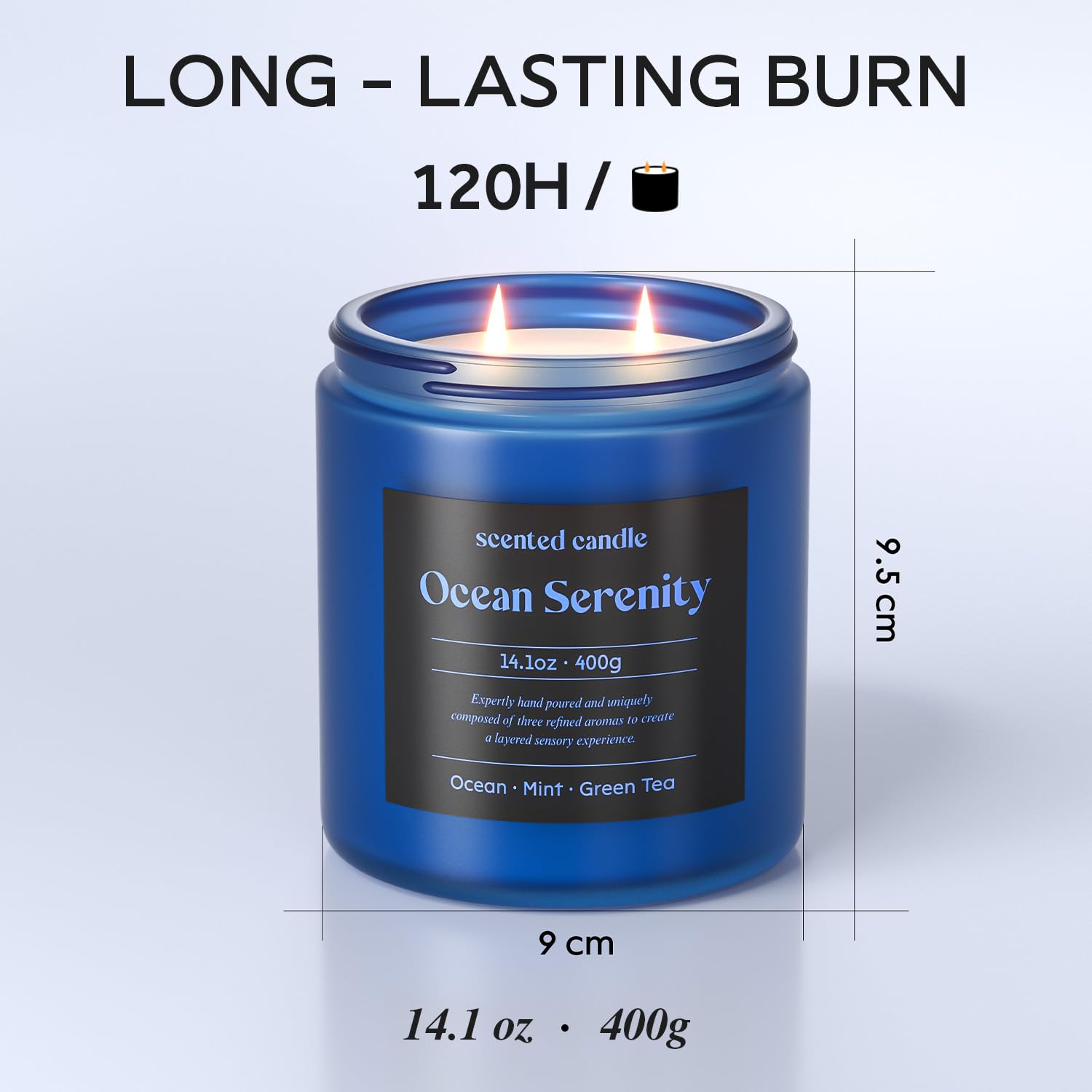 CHILLFLAME vela-duracion-120-horas, aroma constante en casa