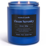 CHILLFLAME vela oceano-menta-te-verde, fragancia fresca para energizar espacios