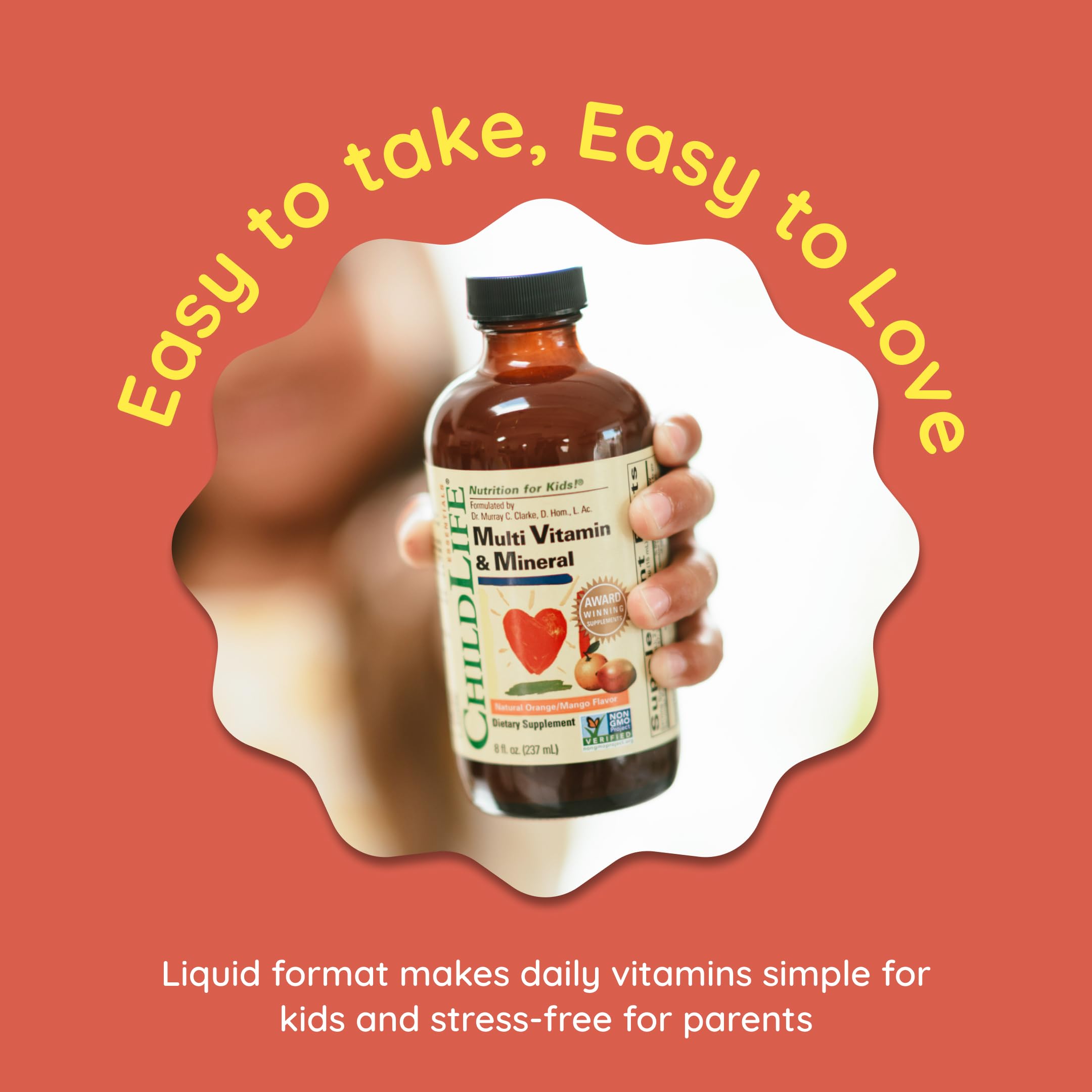 CHILDLIFE ESSENTIALS etiqueta sin gluten y sin colorantes artificiales