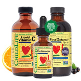 CHILDLIFE ESSENTIALS Trío de inmunidad con vitamina C líquida para niños.