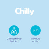 Chilly Protect Gel Higiene Íntima empaque, formato de 250 ml.