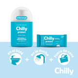 Chilly Protect Gel Higiene Íntima uso mano, aplicación fácil.