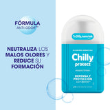 Chilly Protect Gel Higiene Íntima textura suave y espuma ligera.