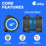 Chirp Wheel XR masaje brazos y piernas para recuperación muscular en casa.