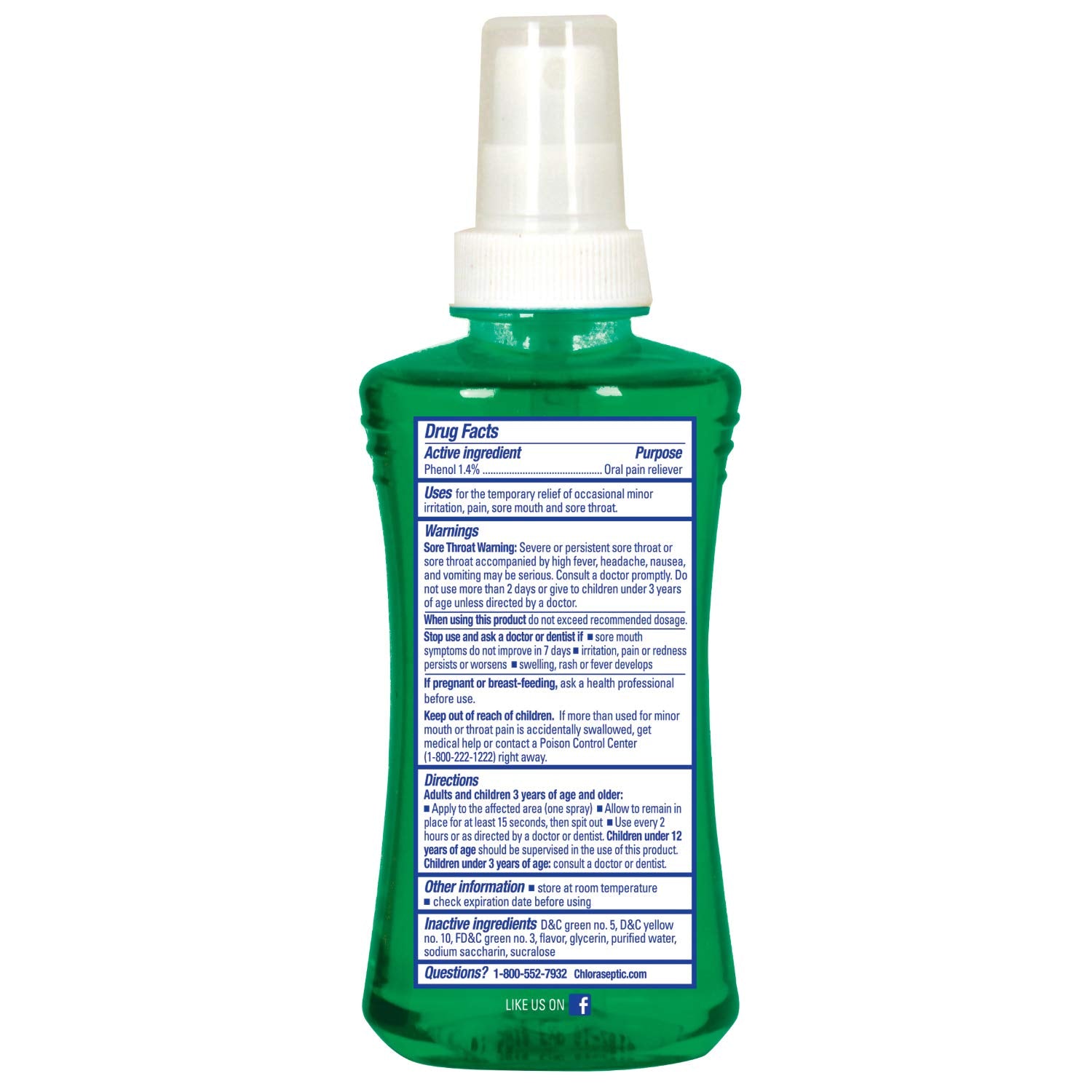 Chloraseptic, diseño ergonómico de la botella facilita la aplicación