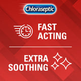 Empaque de 6 packs de pastillas Chloraseptic cereza para uso diario.
