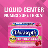 Chloraseptic pastillas sabor cereza silvestre ofrecen alivio agradable para molestias bucales.