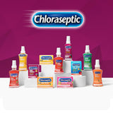 Chloraseptic uso diario en casa o viaje para molestias de garganta.