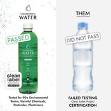 Chlorophyll Water, envase de plástico reciclado para reutilización sostenible.