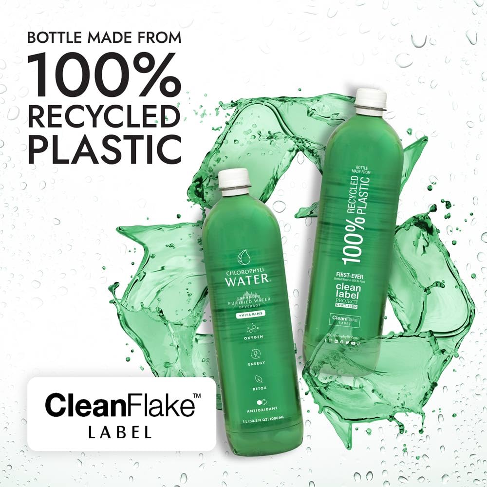 Chlorophyll Water: envase reciclable para una opción sostenible.