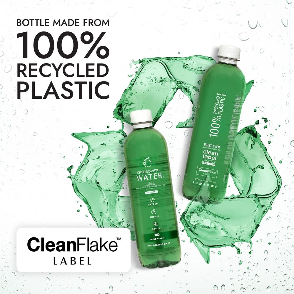 Chlorophyll Water, recordatorio de escribir clorofila correctamente al buscar.