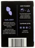 Choice Organics Earl Grey con bergamota; aroma cítrico que despierta los sentidos.