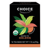 Choice Organic Teas; bolsa de oolong con aroma floral para relajarse.