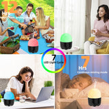 CHOUWEEK difusor con luz de 7 colores para ambiente relajante