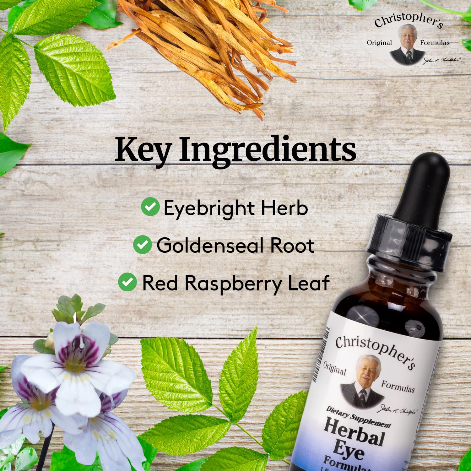 Christopher's Eyebright: dosificación diaria fácil para apoyo ocular