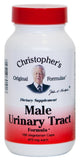 Christopher's Original Formulas, botella con cápsulas, apoyo al tracto urinario masculino para uso diario.