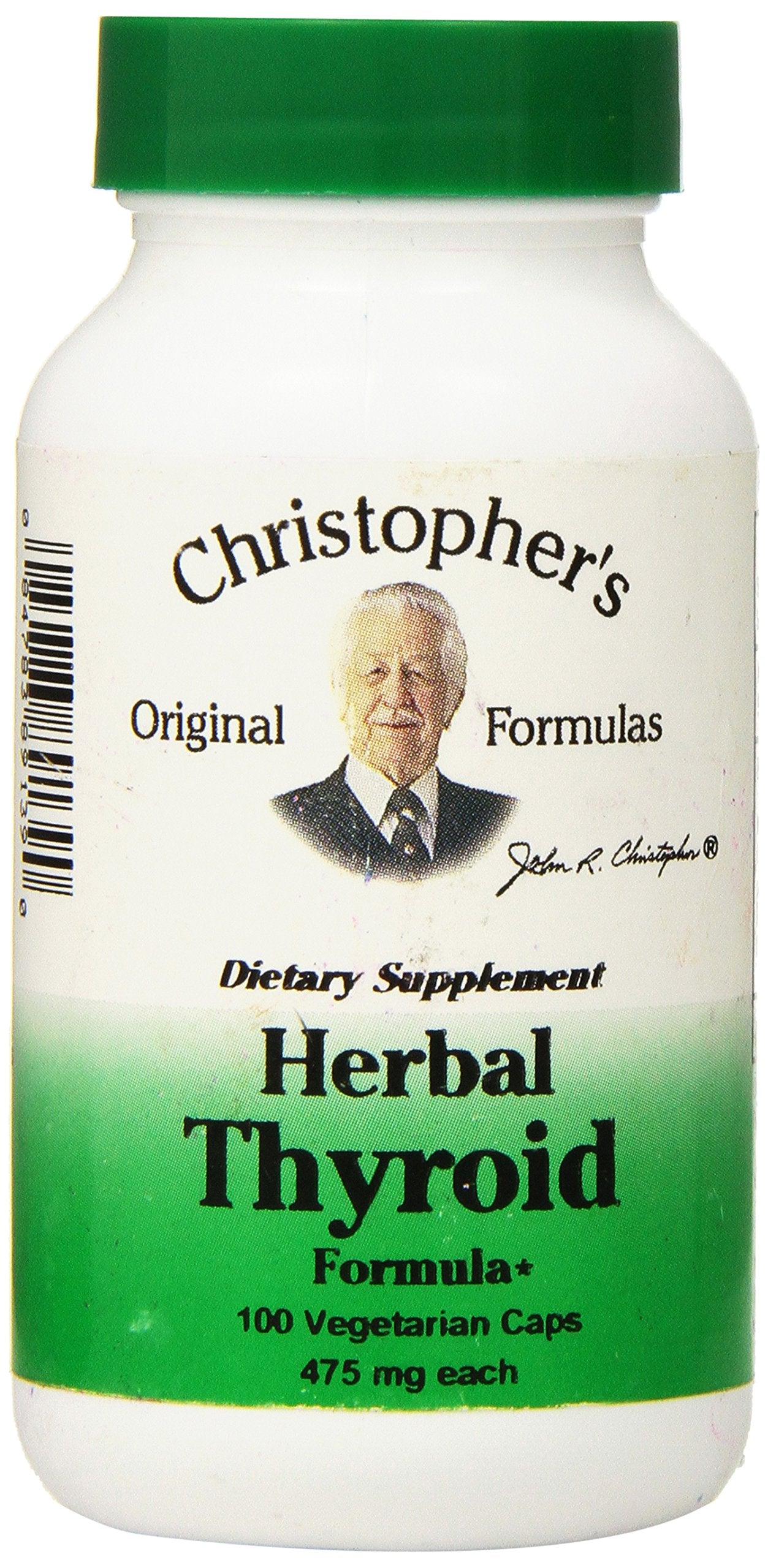 Christopher's Original Formulas Tiroides: cápsulas vegetarianas para apoyo diario
