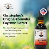 Vertido suave del extracto de cayena Christopher's Original Formulas, fácil mezcla en bebidas