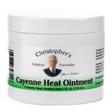 Christopher's Original Formulas Unguento de Cayena Caliente, envase visible, calor suave para molestias localizadas.