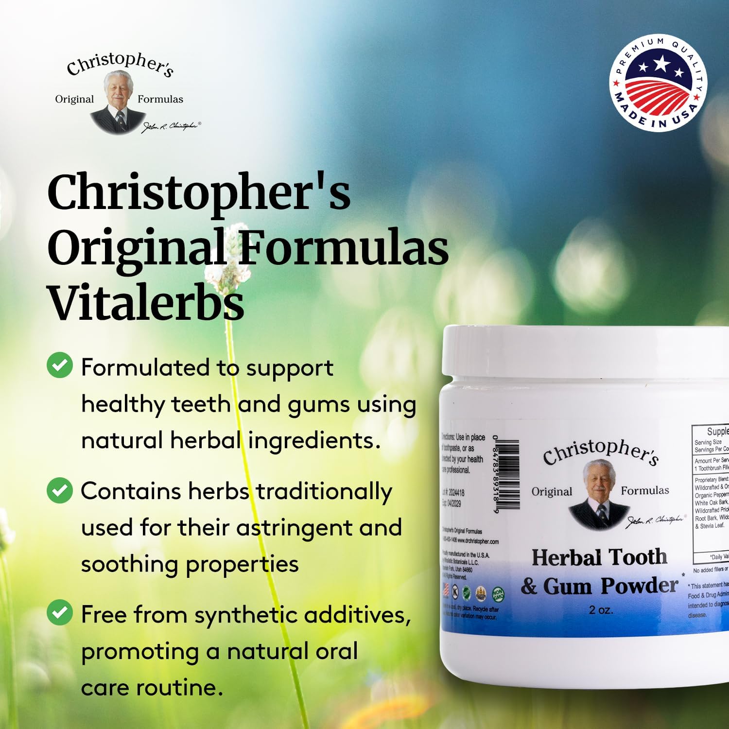 Christopher's Original Formulas empaque pack 2 para uso prolongado