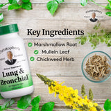 Christopher's Original Formulas ingredientes naturales en primer plano, apoyo respiratorio suave.