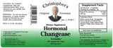Etiqueta del producto con información de ingredientes herbales para balance.