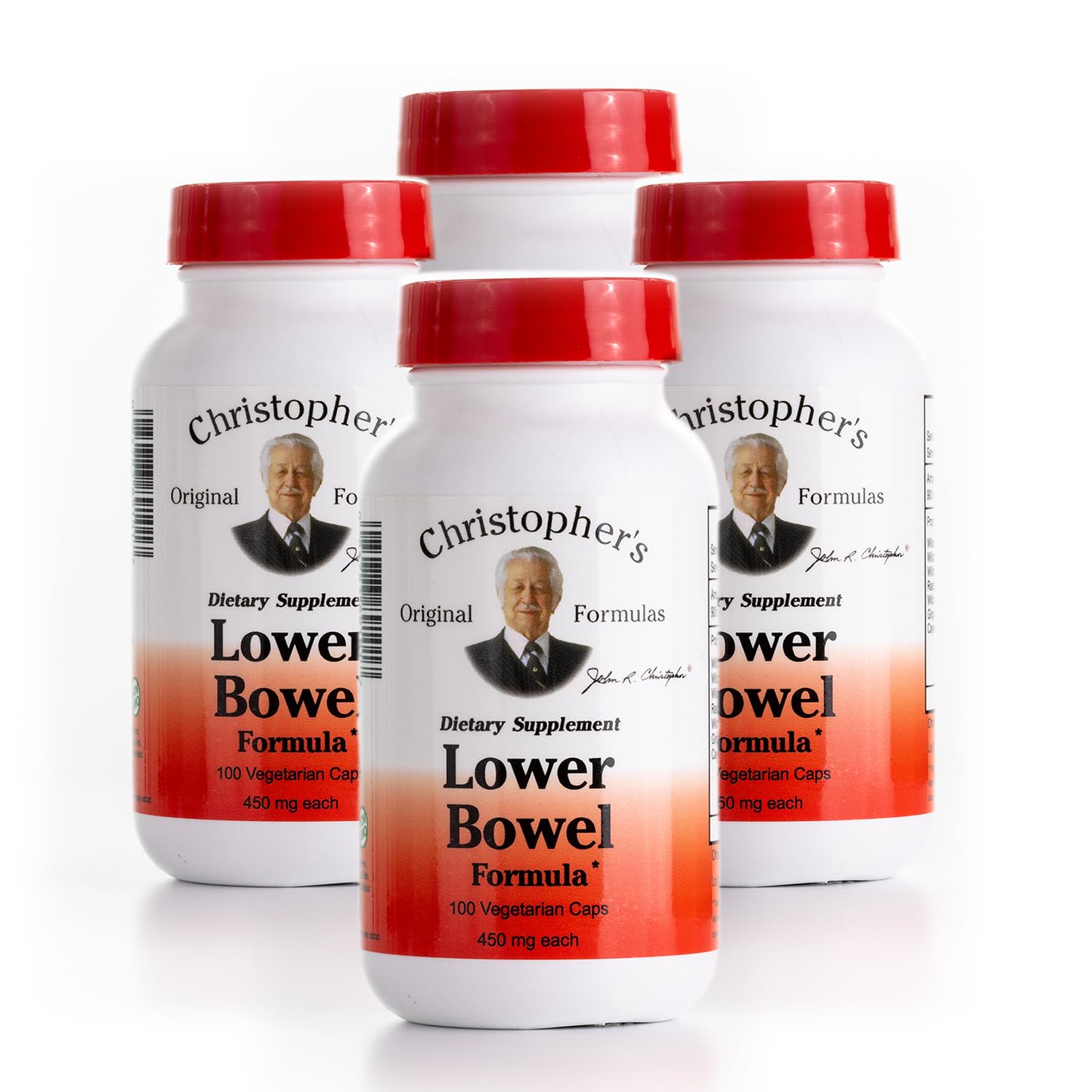 Christopher's Original Formulas Lower Bowel Cleanse en botella de cápsulas, apoyo digestivo natural