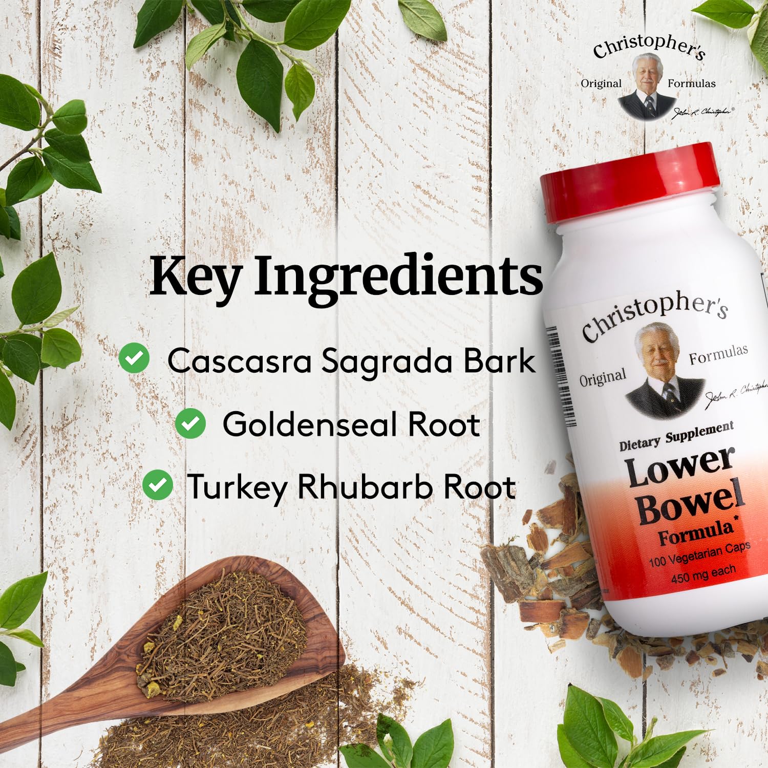 Christopher's Original Formulas Lower Bowel Cleanse en dispensador para dosificación sencilla