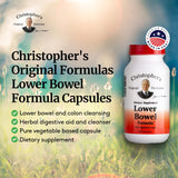 Christopher's Original Formulas Lower Bowel Cleanse en empaque compacto para transporte fácil