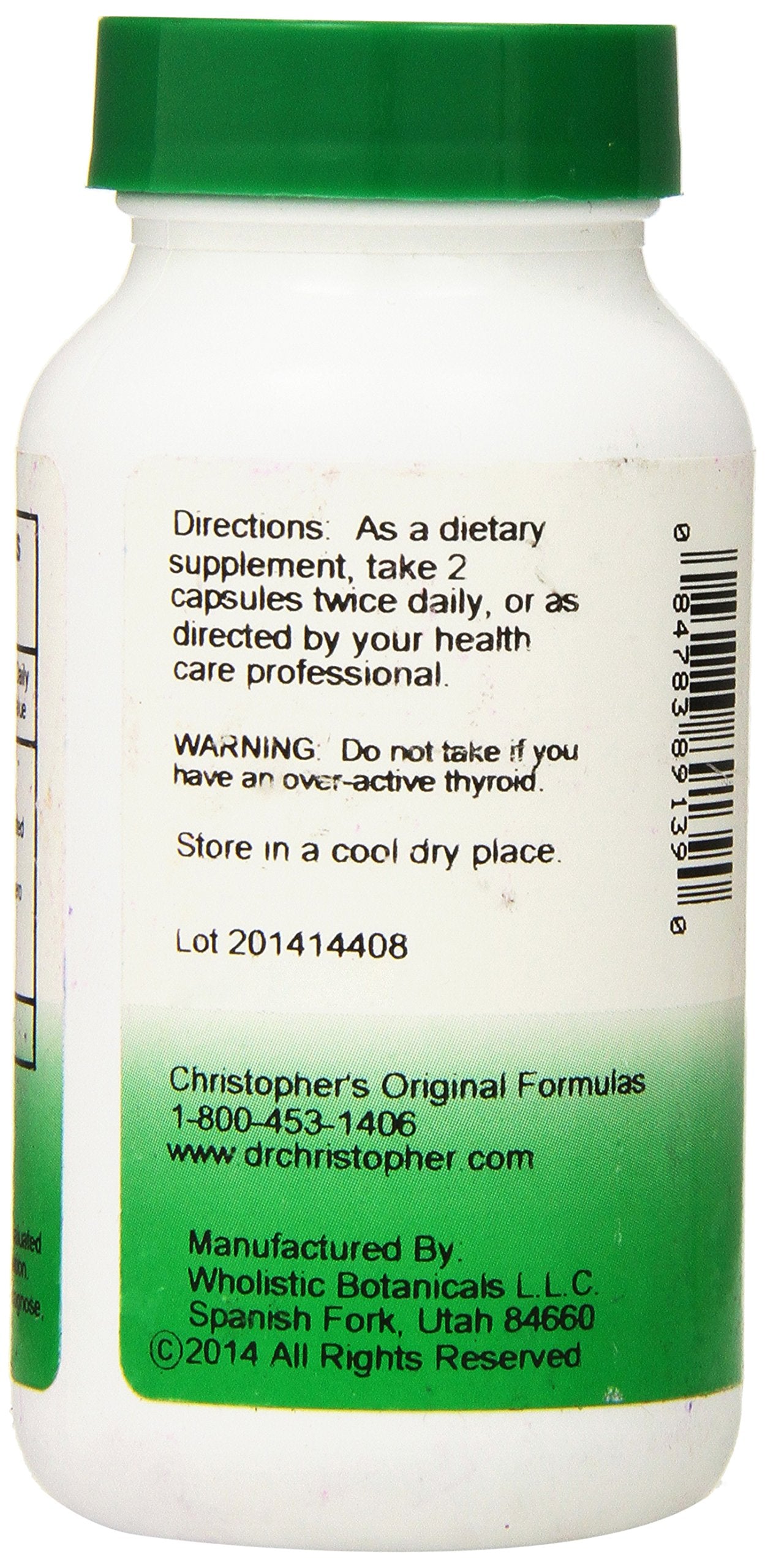 Christopher's Original Formulas: mezcla Fo-Ti Gotu Kola Kelp para bienestar natural