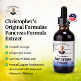 Christopher's Original Formulas Pancreas Formula Extract, hecho en Estados Unidos para calidad.