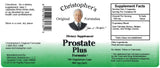 Christopher's Original Formulas Prostate Plus, empaque en EE. UU., producción de calidad para confianza del usuario.