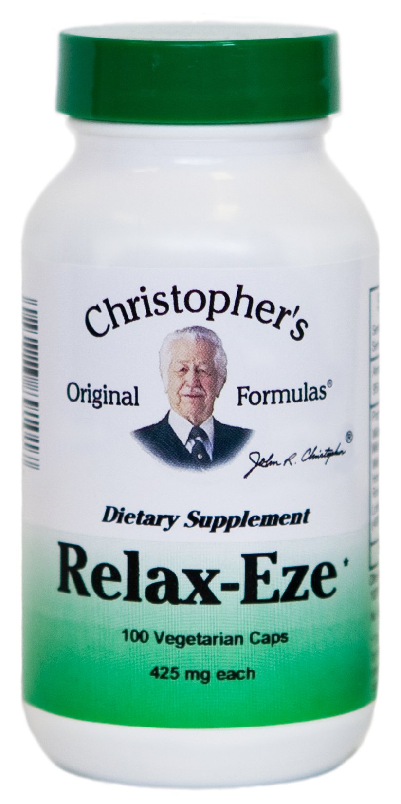 La botella de Relax-Eze de Christopher's Original Formulas ofrece apoyo para la calma diaria.