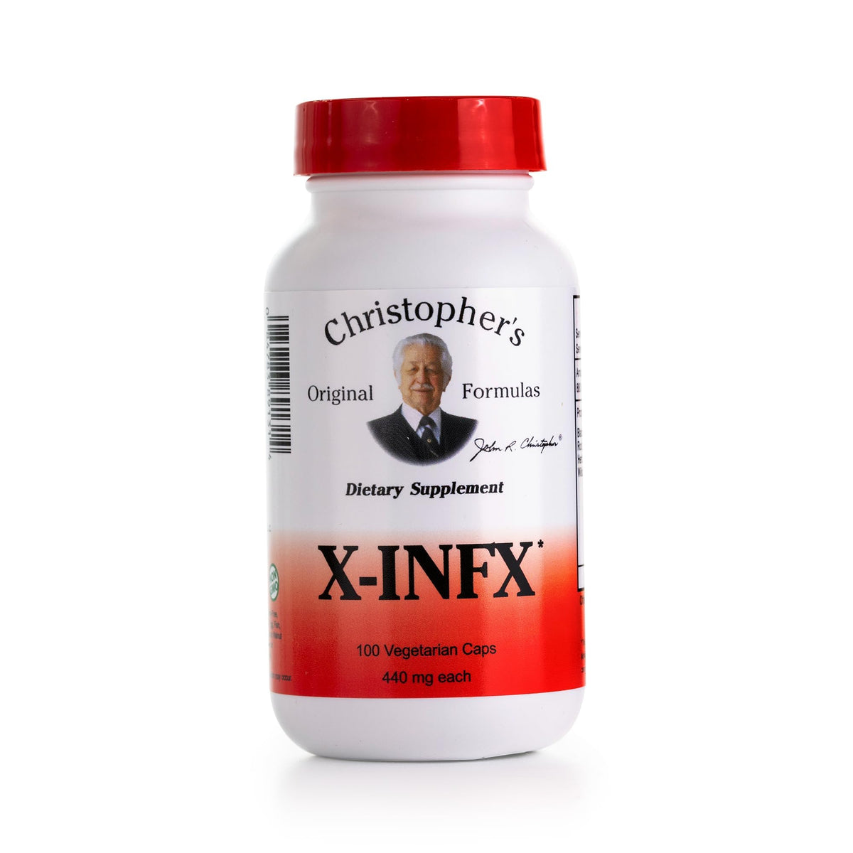 Christopher's Original Formulas X-INFX: bote de cápsulas para apoyo inmune diario.
