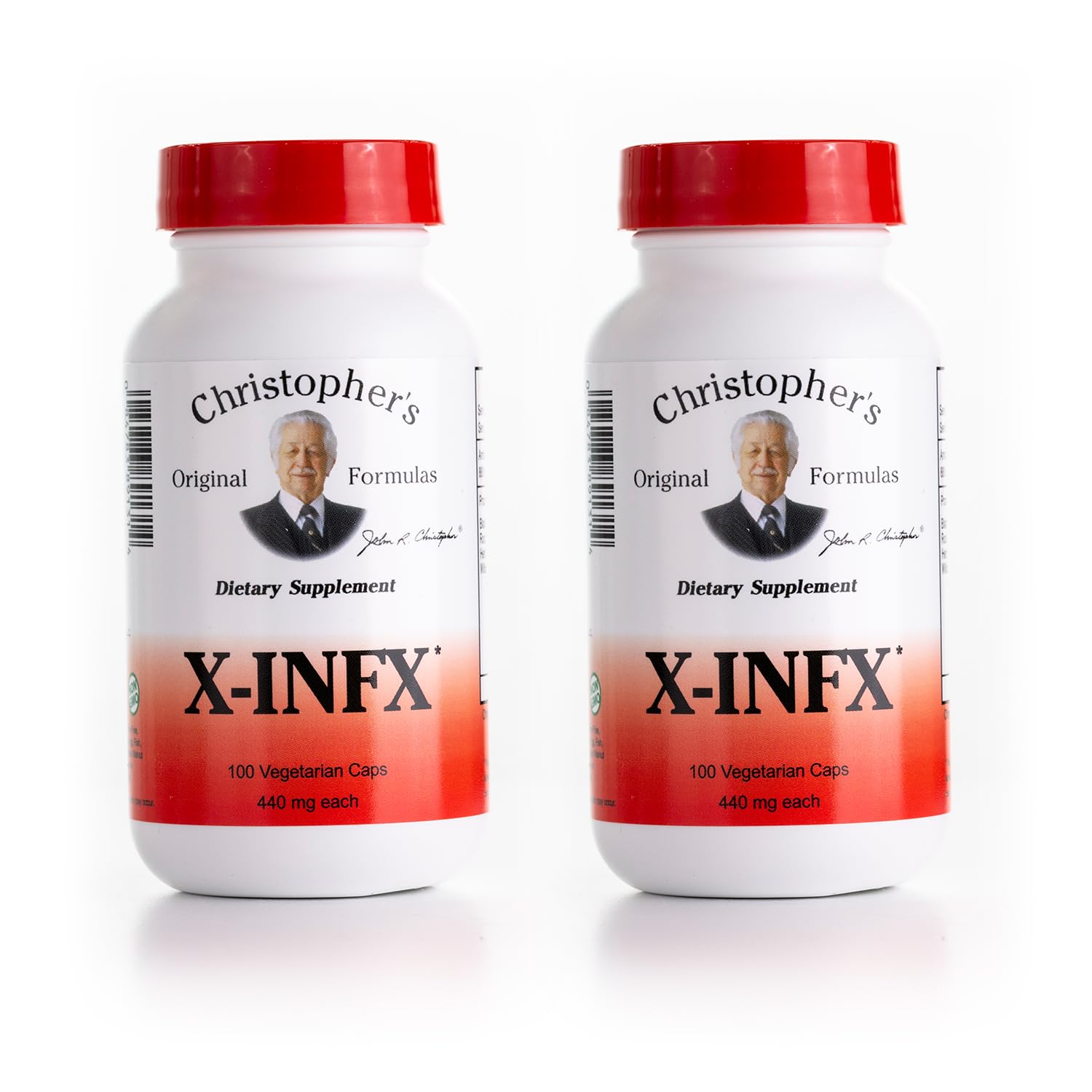 Botella de Christopher's Original Formulas X-INFX para apoyo natural al sistema inmune.