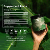 Chuga Shilajit Colostro-Colageno cuchara medidora: dosis conveniente para batidos.