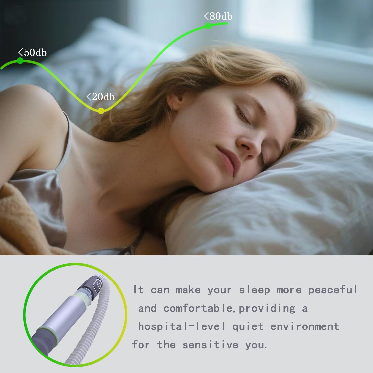 CHZHWFDC adaptador CPAP facilita conexión segura con mangueras estándar
